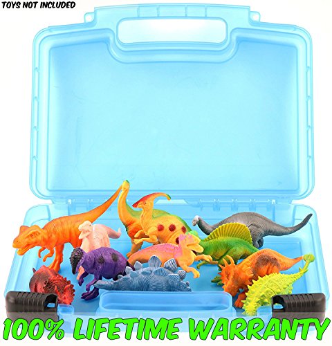 Life Made Better Toy Storage Organizer. Fits Up To 15 Dinosaurs Figures. Compatible With Kidwerkz Dinosaur Figures , Prextex Dinosaur Figures And Fun Express Dinosaur Toys
