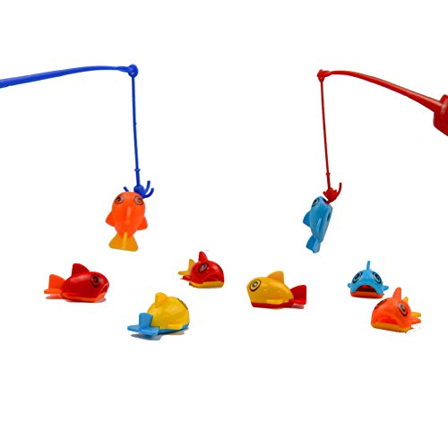 Bolomi Fishing Game Toys Bathtub Floating Fishing Game Toy Set Kids8
