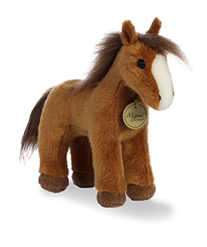 Aurora World Miyoni Plush Brown Horse Plush Toy, Brown
